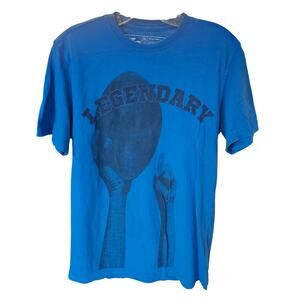 Athletech Mens Graphic T-Shirt Blue "Legendary" Size Small